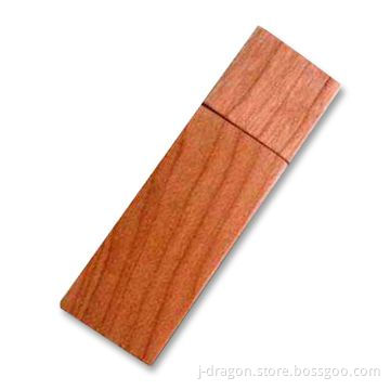 USB Flash Drive with Wooden Housing, 1 to 32GB Storage, Both Sides Engraved and 300mA Working Curren